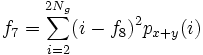 f_7 = \sum_{i=2}^{2N_g}(i-f_8)^2 p_{x+y}(i)
