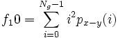 f_10 = \sum_{i=0}^{N_g-1} i^2 p_{x-y}(i)