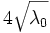 4\sqrt{\lambda_0}