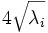 4\sqrt{\lambda_i}